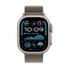 Apple Watch Ultra 2 GPS + Cellular 49mm Natural Titanium Case with Natural Titanium Milanese Loop - S MX4M3UL/A cena un informācija | Viedpulksteņi (smartwatch) | 220.lv