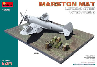 Līmējošais modelis MiniArt 49019 Marston Mat Landing Strip w/Barrels 1/48 cena un informācija | Līmējamie modeļi | 220.lv