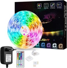 SHOPLED LED lente RGB SMD 5050 5m regulējams spilgtums, mirgojoši efekti cena un informācija | LED lentes | 220.lv