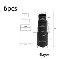 2/3/4/6PCS putekļu sūcēja adapteris Izturīgs vakuuma šļūtenes adapteris Profesionāls nosūkšanas šļūtenes adaptera nomaiņa Atkārtoti lietojams цена и информация | Принадлежности для пылесосов | 220.lv