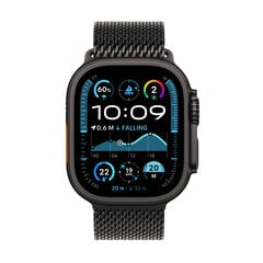 Apple Watch Ultra 2 GPS + Cellular 49mm Black Titanium Case with Black Titanium Milanese Loop - L MX5V3UL/A cena un informācija | Viedpulksteņi (smartwatch) | 220.lv