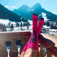 Garās kompresijas zeķes Eleven Sportswear ELEVEN PINK, rozā cena un informācija | Sieviešu zeķes | 220.lv