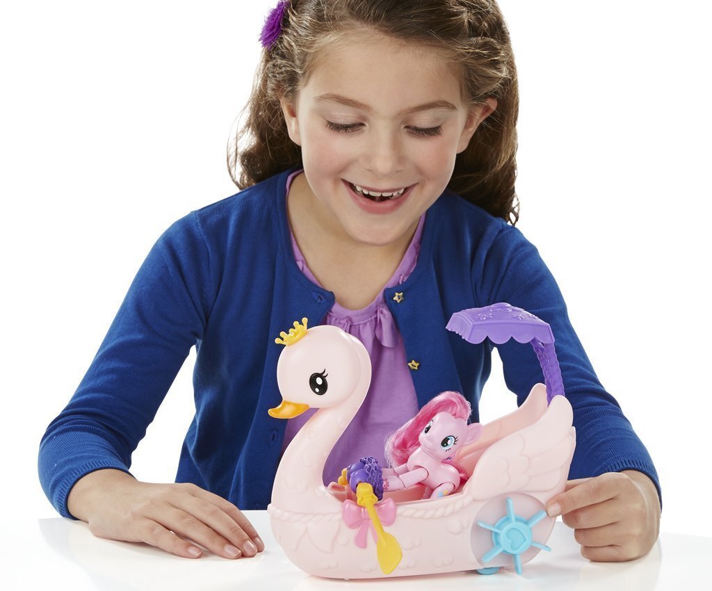 My Little Pony Komplekts Pinkie Pie Swan Boat, B3600EU4 cena un informācija | Rotaļlietas meitenēm | 220.lv