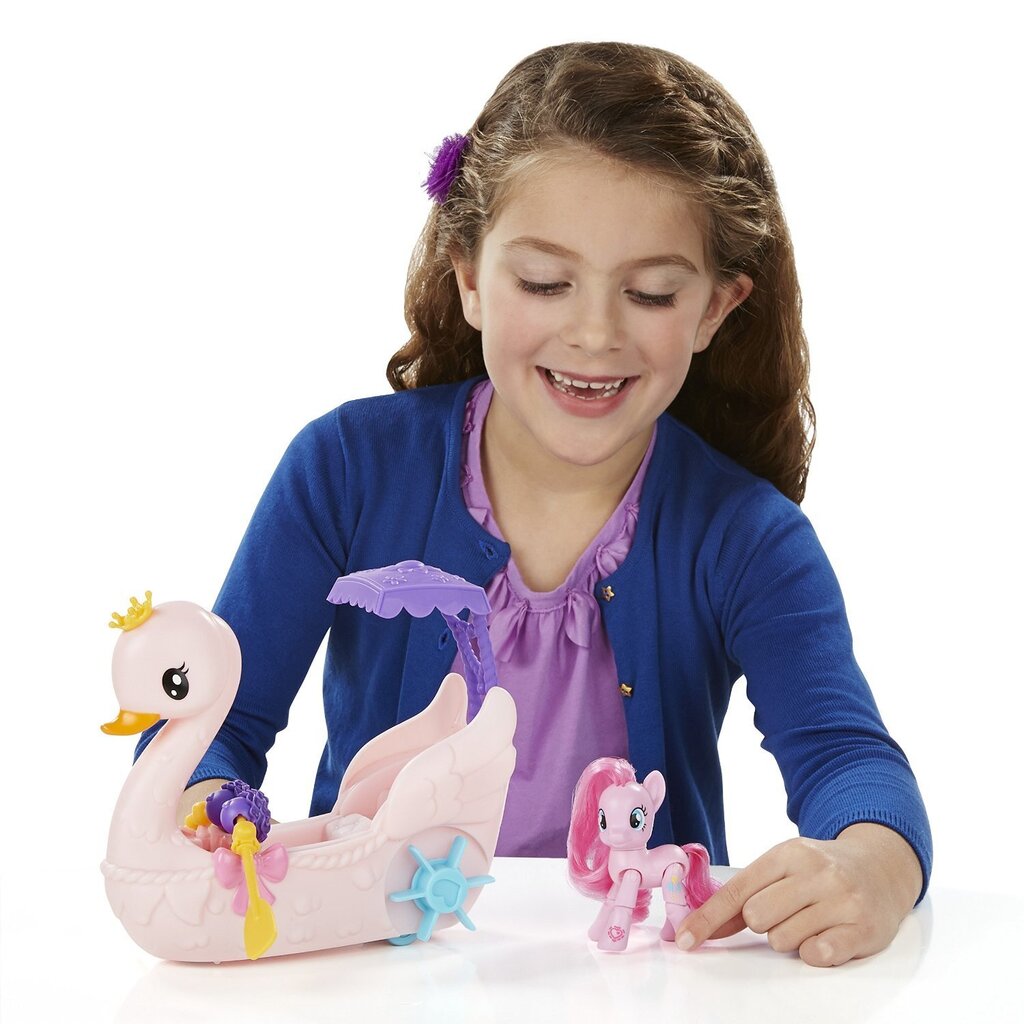 My Little Pony Komplekts Pinkie Pie Swan Boat, B3600EU4 cena un informācija | Rotaļlietas meitenēm | 220.lv