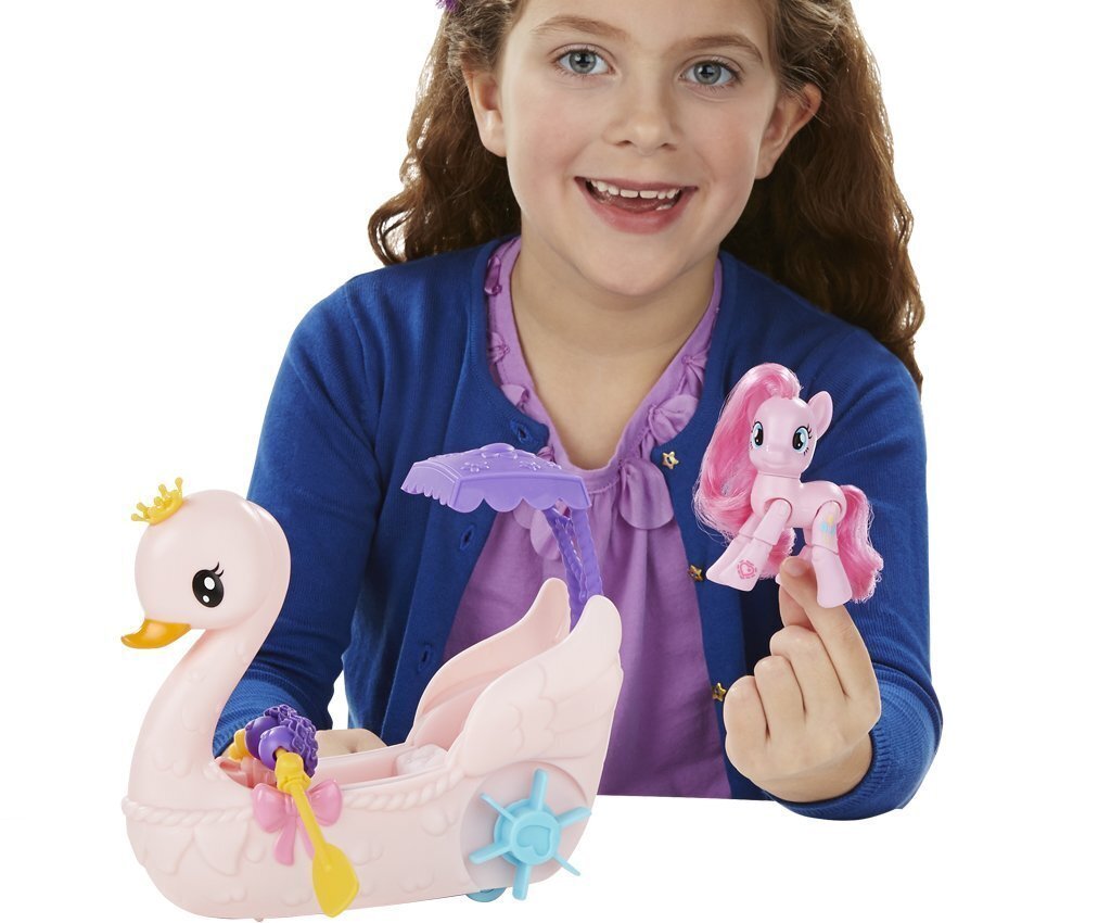 My Little Pony Komplekts Pinkie Pie Swan Boat, B3600EU4 cena un informācija | Rotaļlietas meitenēm | 220.lv