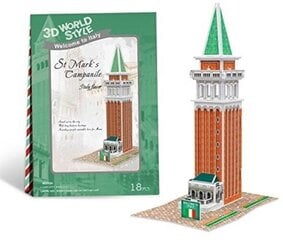 Cubicfun | 3D 3D puzzle. | Vasaras mājas pasaulē Marks Campanile Francija cena un informācija | Puzles, 3D puzles | 220.lv