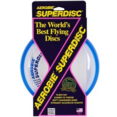 Frisbija mešanas disks AEROBIE Superdisc Blue цена и информация | Ракетки для настольного тенниса, чехлы и наборы | 220.lv