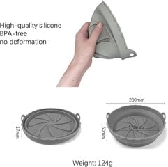 Freidora Silikona veidne friterim, 2 gab. cena un informācija | Cepamais papīrs, trauki, formas | 220.lv