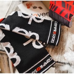 Garās kompresijas zeķes Eleven Sportswear ELEVEN BLACK, melnas cena un informācija | Vīriešu zeķes | 220.lv