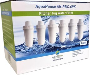 Aquahouse AH-PBC картриджи для фильтров Brita Classic, 6 шт. цена и информация | Фильтры для воды | 220.lv