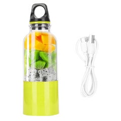 500 ml elektriskā sulu spiedes krūze pārnēsājama dārzeņu augļu sulas automāts automātiskais rīks USB uzlādējams smūtiju blenderis pudeleFruit Green 500 ml cena un informācija | Sulu spiedes | 220.lv