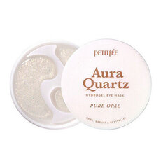 Petitfee Aura Quartz Hydrogel Eye Mask -Pure Opal 40ea - Гидрогелевые хлопья для глаз цена и информация | Сыворотки, кремы для век | 220.lv