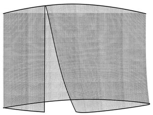 Dārza moskītu tīkls, Malatec M-12266 3m melns cena un informācija | Dārza mēbeļu komplekti | 220.lv