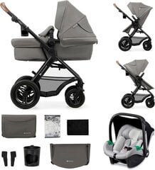 Pastaigu rati Kinderkraft Moov 2 Air 3in1, Light Grey cena un informācija | Bērnu rati | 220.lv