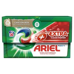 Ariel Extra Clean mazgāšanas kapsulas, 20 gab. x 4 iepak. cena un informācija | Veļas mazgāšanas līdzekļi | 220.lv