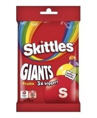 Košļājamās konfektes Skittles Giants, 116 g x 6 gab. cena un informācija | Saldumi | 220.lv