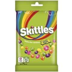 Košļājamās konfektes Skittles Crazy Sours, 95 g x 8 gab. cena un informācija | Saldumi | 220.lv