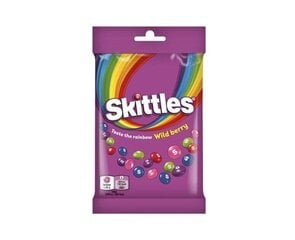 Košļājamās konfektes Skittles Wild Berry, 95g x 8 gab. cena un informācija | Saldumi | 220.lv