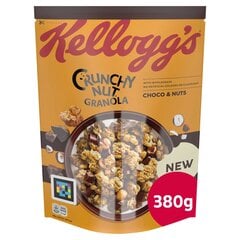 Pārslas Kellogg's Crunchy Nut Granola Choco, 380 g x 4 gab. cena un informācija | Brokastu pārslas | 220.lv