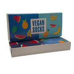 Oriģinālu zeķu komplekts dāvanu kastītē Vegan Socks cena un informācija | Oriģinālas zeķes | 220.lv