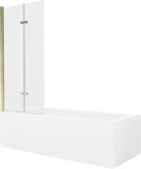 Vonia Mexen Vega su apdaila ir stiklo sienele, 180x80 cm + 80 cm (II), White+Gold/Transparent цена и информация | Ванны | 220.lv