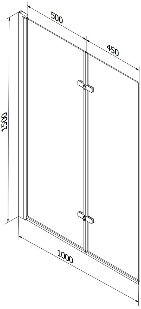 Vanna Mexen Vega ar apdari un stikla sienu, 170x70 cm + 100 cm (II), White+Gold/Transparent cena un informācija | Vannas | 220.lv