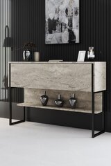 Konsole Luxe Travertine, melna cena un informācija | Konsoles galdiņi | 220.lv