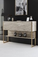 Konsole Luxe Travertine, zelta cena un informācija | Konsoles galdiņi | 220.lv