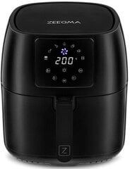 Аэрофритюрница ZEEGMA ZE-KNAPPER PRO BLACK 1400 Вт 4,5 л цена и информация | Фритюрницы | 220.lv