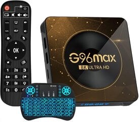 Farrot Smart TV Box multivides atskaņotājs G96 Max HD Android 13.0 digitālais virszemes dekodētājs TV uztvērējs televizora pierīce RK3528 četrkodolu centrālais procesors 2-16G multivides atskaņotājs Atbalsts USB 3.0/3D/4K/8K + I8 bezvadu mini tastatūra cena un informācija | Multimediju atskaņotāji | 220.lv