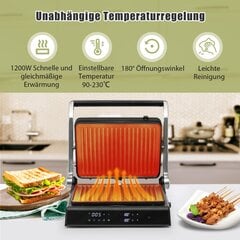 Costway 3-in-1 1200 W Panini presēšanas grils ar nepiedegošām plāksnēm elektrisko grilu цена и информация | Особенные приборы для приготовления пищи | 220.lv