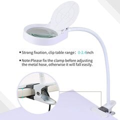 LED palielināmā lampa HOLULO H2 cena un informācija | Galda lampas | 220.lv