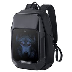 Divoom Cyber Bag Premium Laikapstākļu izturīga soma ar Led Pixel Art Displeju & App vadību Melna cena un informācija | Pārgājienu un ceļojumu mugursomas | 220.lv