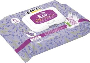 Mitrās salvetes ar lavandas aromātu Croci Eco Wipes, 15gab. cena un informācija | Kopšanas līdzekļi dzīvniekiem | 220.lv