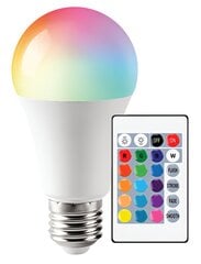 LED spuldze 10W A60 E27 3000k RGB ar pulti BESK cena un informācija | Lustras | 220.lv