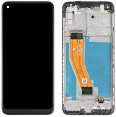 Oriģināls LCD + skārienjūtīgais displejs Samsung SM-M115F M11 IPS (atjaunots) Rāmis melns cena un informācija | Telefonu rezerves daļas un instrumenti to remontam | 220.lv