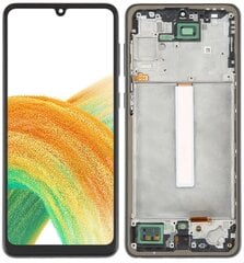 LCD + skārienjūtīgais displejs Samsung Galaxy A33 5G A336 SM-A336 (OLED) Rāmis melns cena un informācija | Telefonu rezerves daļas un instrumenti to remontam | 220.lv