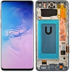 LCD + сенсорный дисплей Samsung Galaxy S10 G973F SM-G973F Incell Frame Black цена и информация | Запчасти для телефонов и инструменты для их ремонта | 220.lv