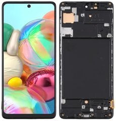 LCD + skārienjūtīgais displejs Samsung Galaxy A71 SM-A715F Incell Frame melns cena un informācija | Telefonu rezerves daļas un instrumenti to remontam | 220.lv