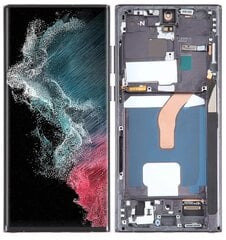 LCD + skārienekrāns Samsung Galaxy S22 Ultra 5G SM-S908B SM-S908B/DS OLED rāmis cena un informācija | Telefonu rezerves daļas un instrumenti to remontam | 220.lv