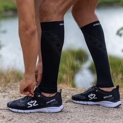 Компрессионные гетры Eleven Sportswear POWERFLOW, черные цена и информация | Мужские носки | 220.lv