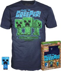 Funko Pocket Pop! & Tee Minecraft Blue Creeper - for Children (L) цена и информация | Атрибутика для игроков | 220.lv