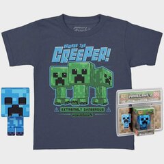 Funko Pocket Pop! & Tee Minecraft Blue Creeper - for Children (L) цена и информация | Атрибутика для игроков | 220.lv