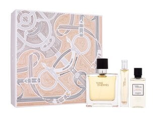 Komplekts Hermes Terre d'Hermès vīriešiem: tualetes ūdens EDT, 75 ml + tualetes ūdens EDT, 15 ml + dušas želeja, 40 ml cena un informācija | Sieviešu smaržas | 220.lv