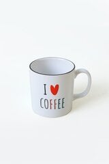 Кофейная чашка Keraart I Love Coffee, 345 мл цена и информация | Стаканы, фужеры, кувшины | 220.lv