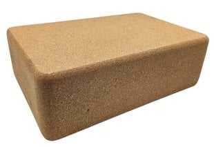 Korķa jogas bloks Sanro, 22,5x15x7,5 cm cena un informācija | Jogas preces | 220.lv