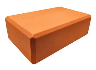 Jogas bloks KP-080, 23x15x8 cm, oranžs cena un informācija | Jogas preces | 220.lv