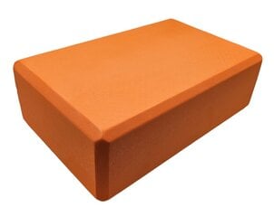 Jogas bloks KP-080, 23x15x8 cm, oranžs cena un informācija | Jogas preces | 220.lv