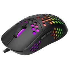 Marvo G961 RGB juoda laidinė pelė | 12000 DPI cena un informācija | Peles | 220.lv