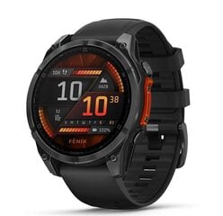 Garmin fēnix® 8 – 47mm AMOLED Slate grey with Black silicone band cena un informācija | Viedpulksteņi (smartwatch) | 220.lv